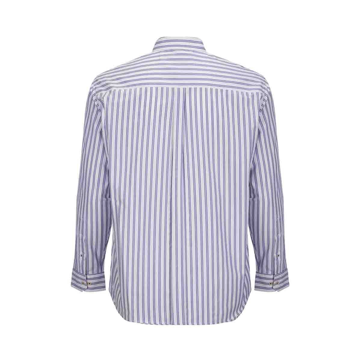 Camisa Manga Larga Raya Azul Polo Club