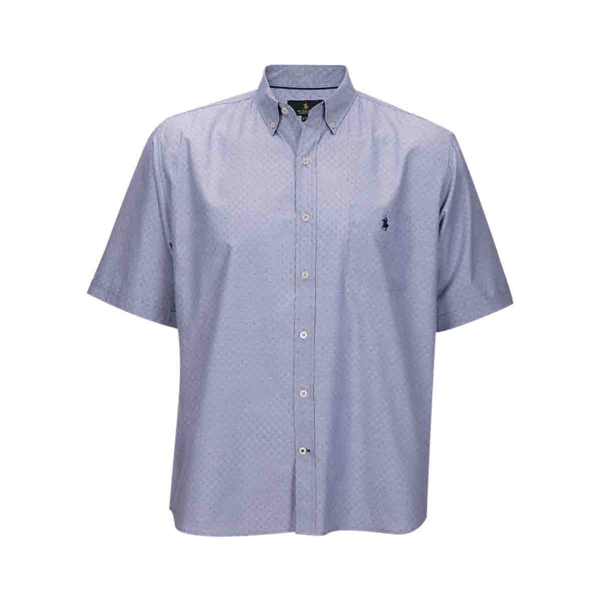 Camisa Manga Corta Fantasia Azul Polo Club