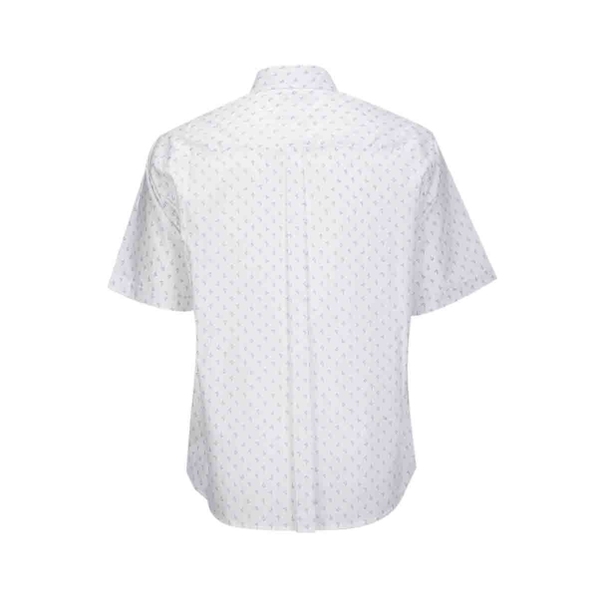 Camisa Manga Corta Estampada Azul Polo Club