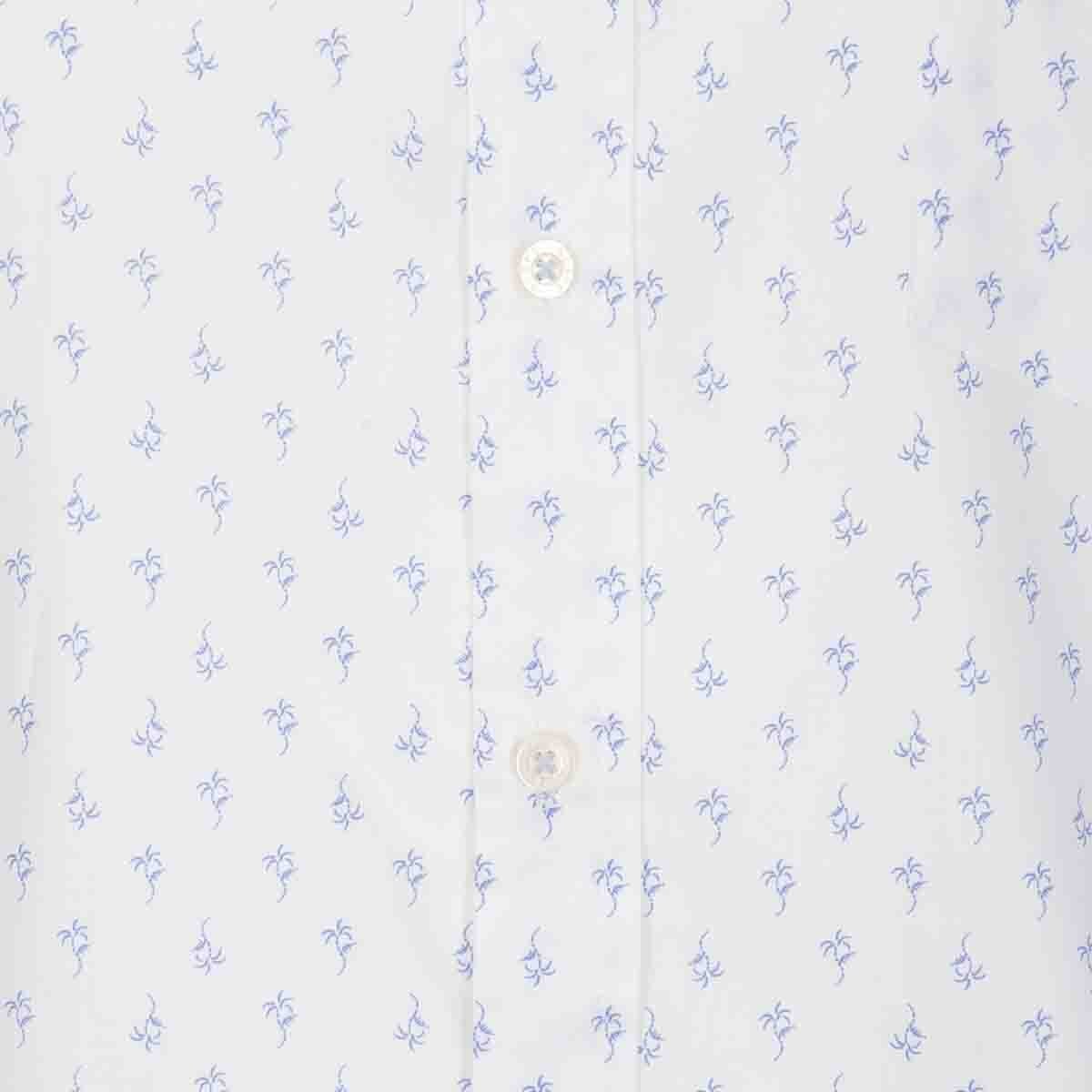 Camisa Manga Corta Estampada Azul Polo Club