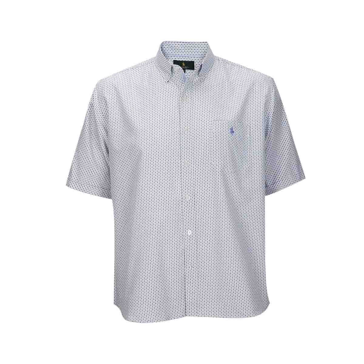 Camisa Manga Corta Estampada Azul Polo Club