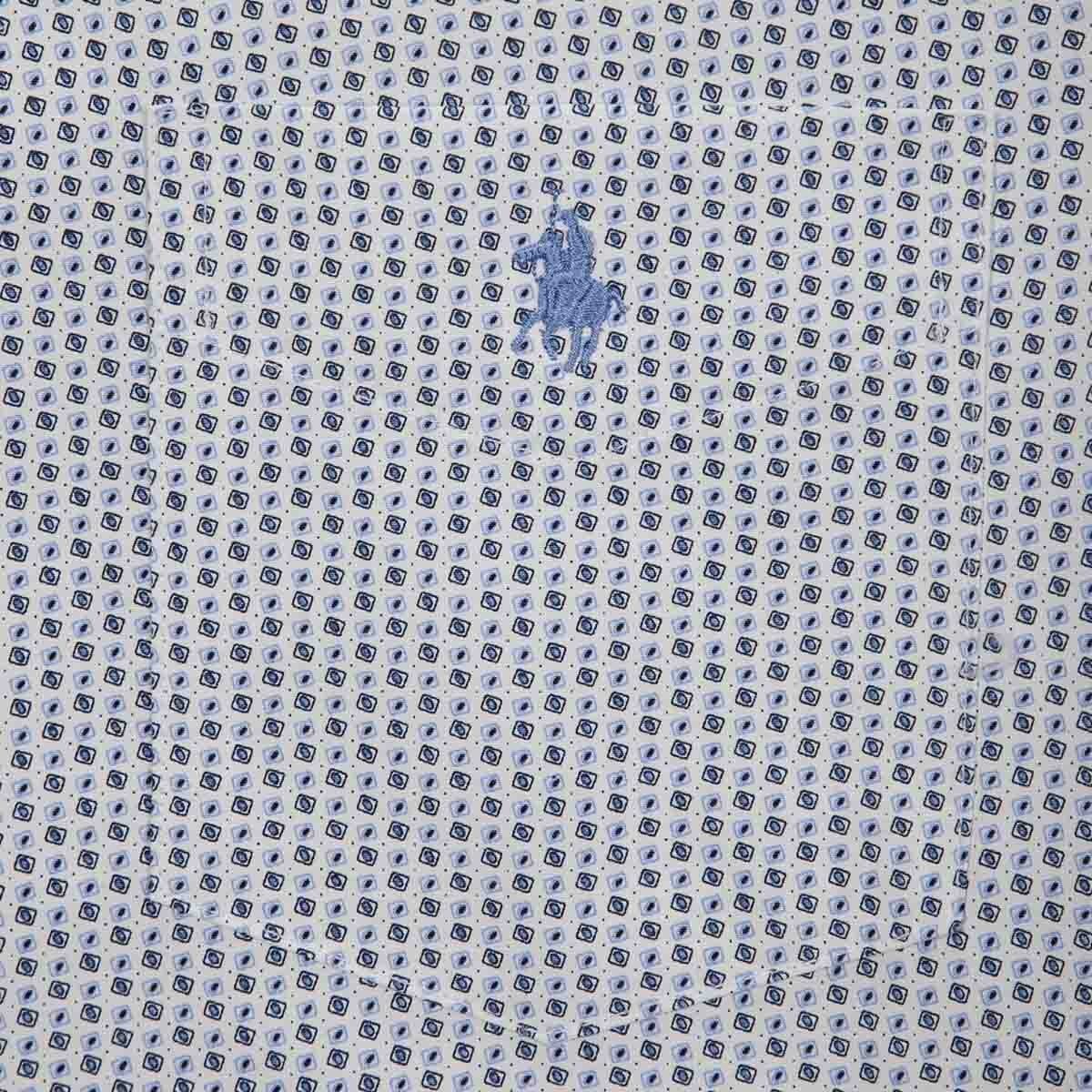 Camisa Manga Corta Estampada Azul Polo Club