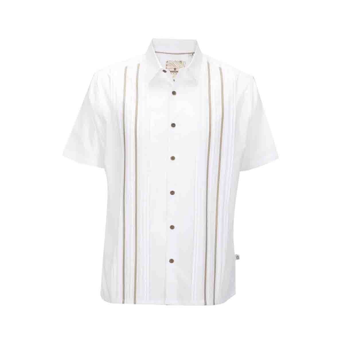 Guayabera Manga Corta Alforzado Cancumisa
