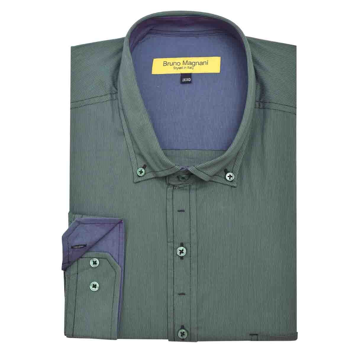 Camisa Manga Larga Rayas Bruno Magnani para Caballero