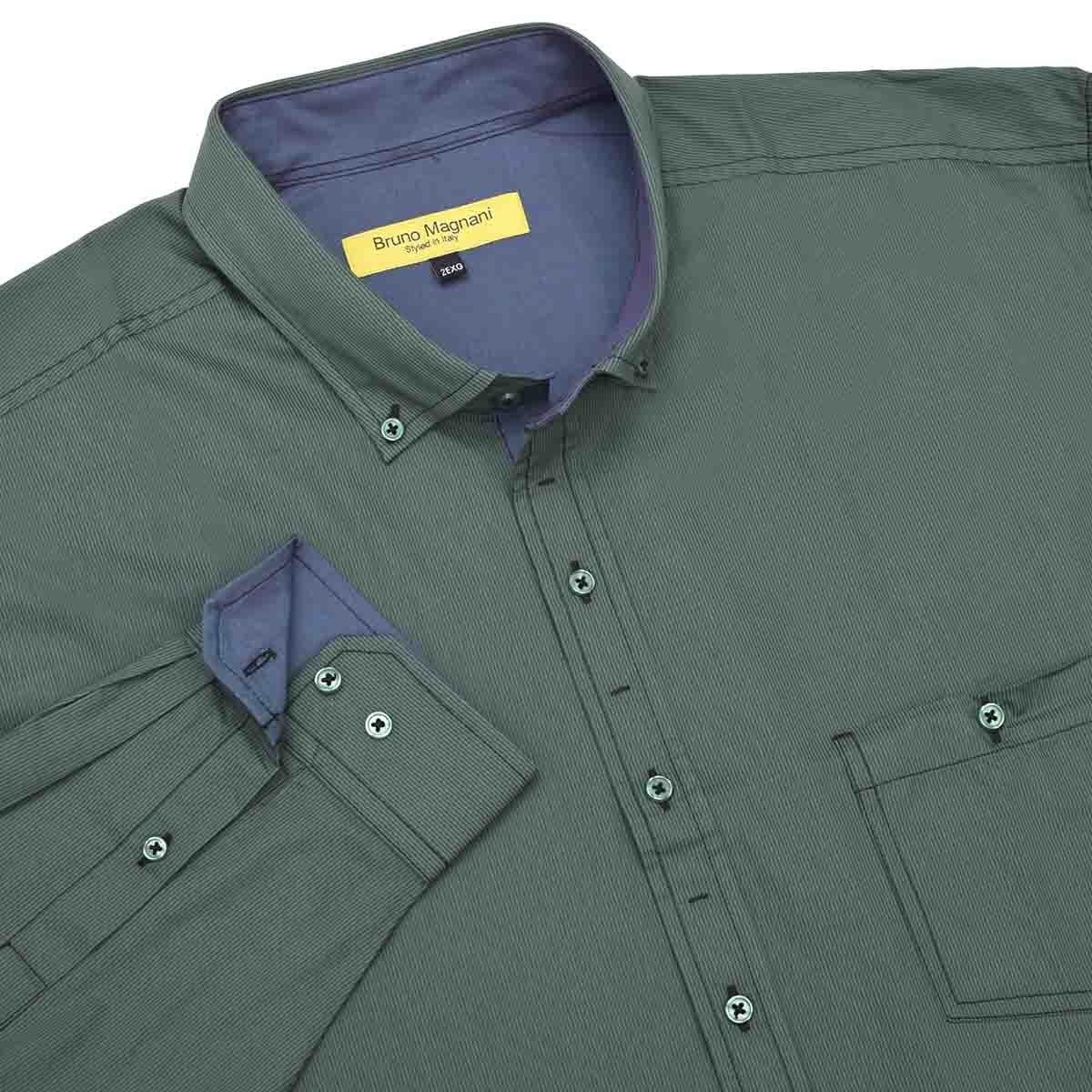 Camisa Manga Larga Rayas Bruno Magnani para Caballero