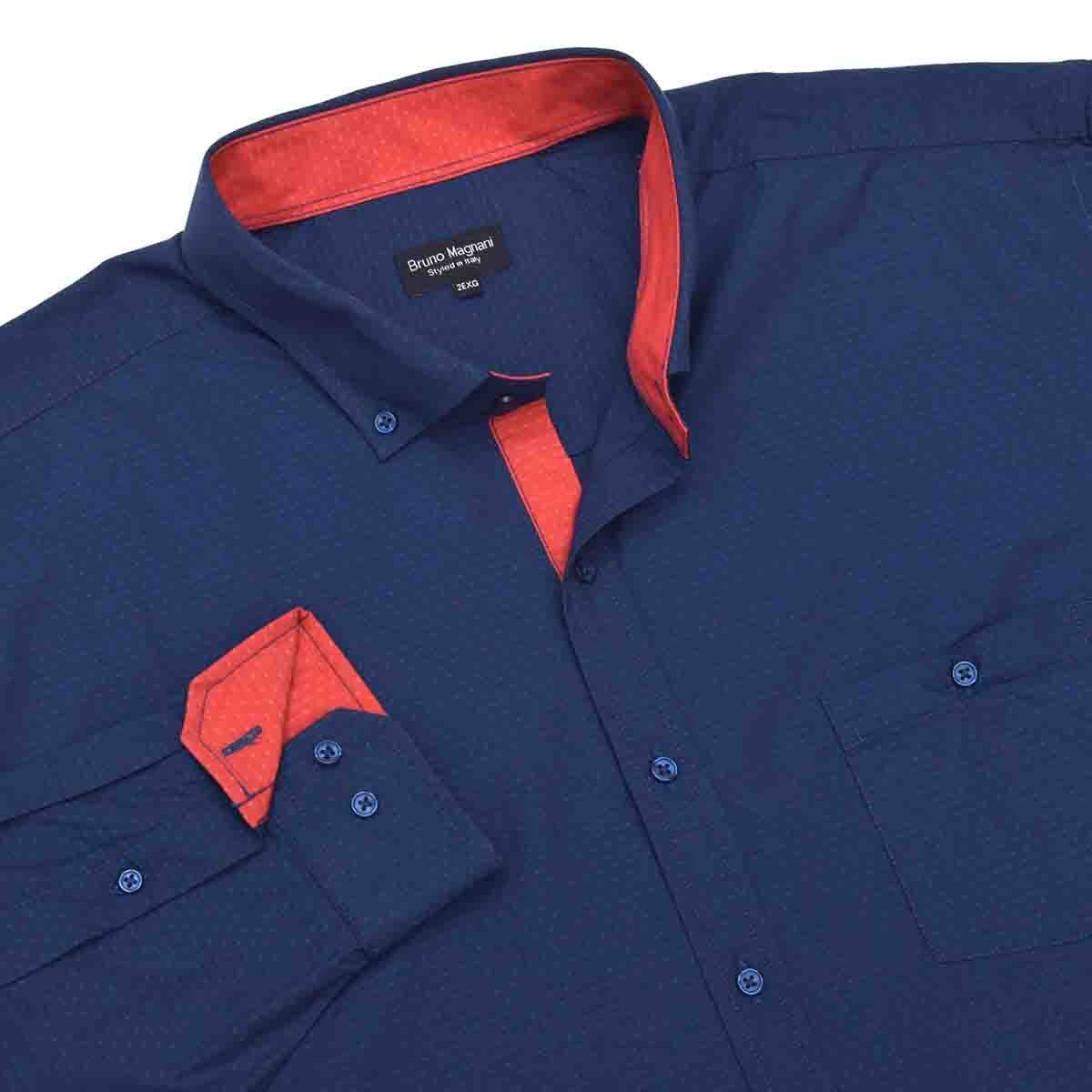 Camisa Manga Larga Jacquard Bruno Magnani