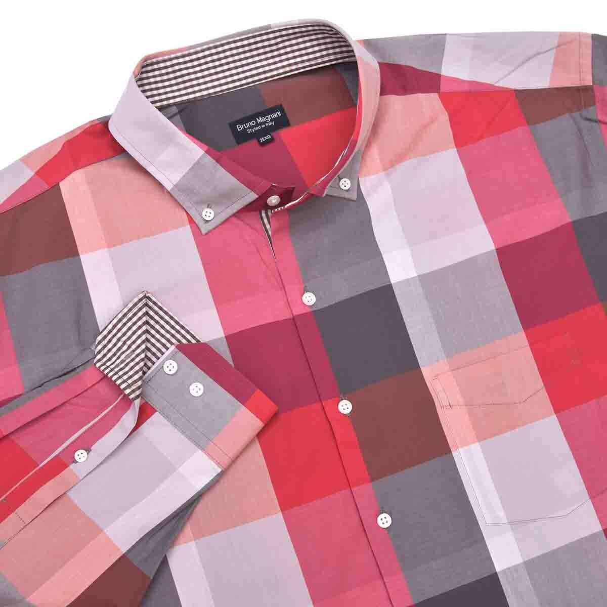 Camisa Manga Larga Cuadro Grande Bruno Magnani