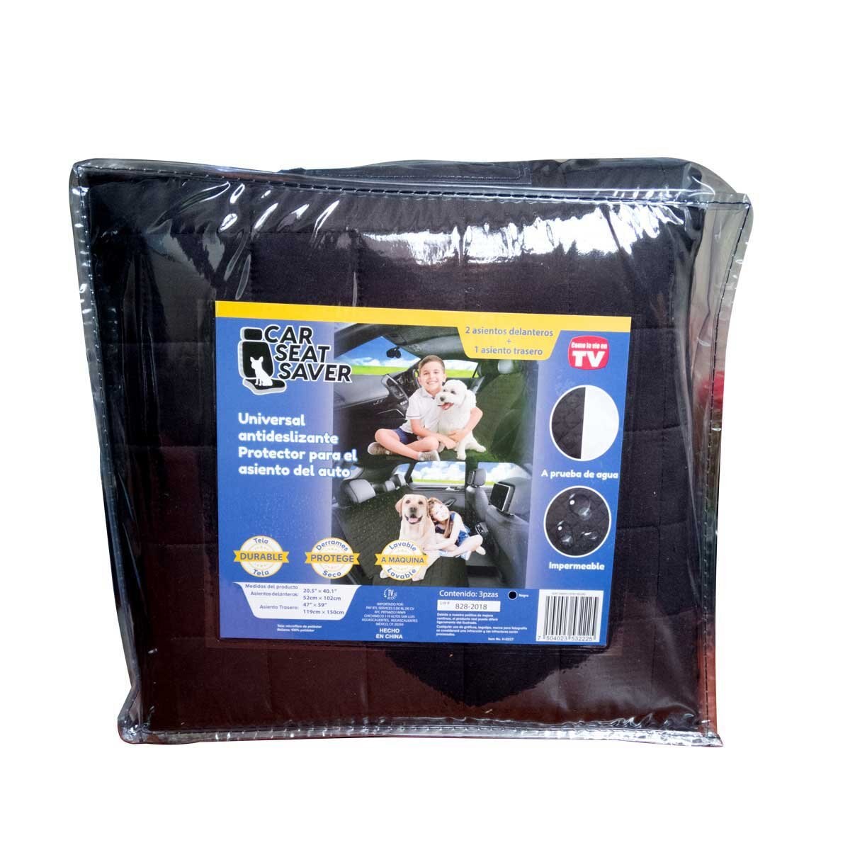 Car Seat Cover 3 Piezas Negro Tv Ofertas