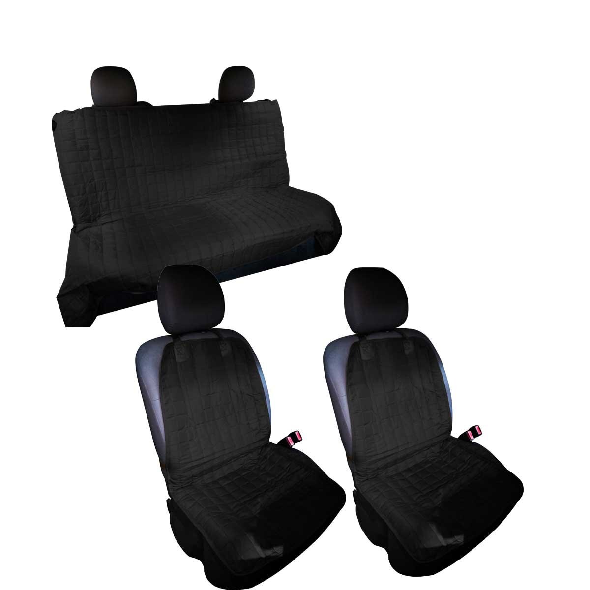 Car Seat Cover 3 Piezas Negro Tv Ofertas