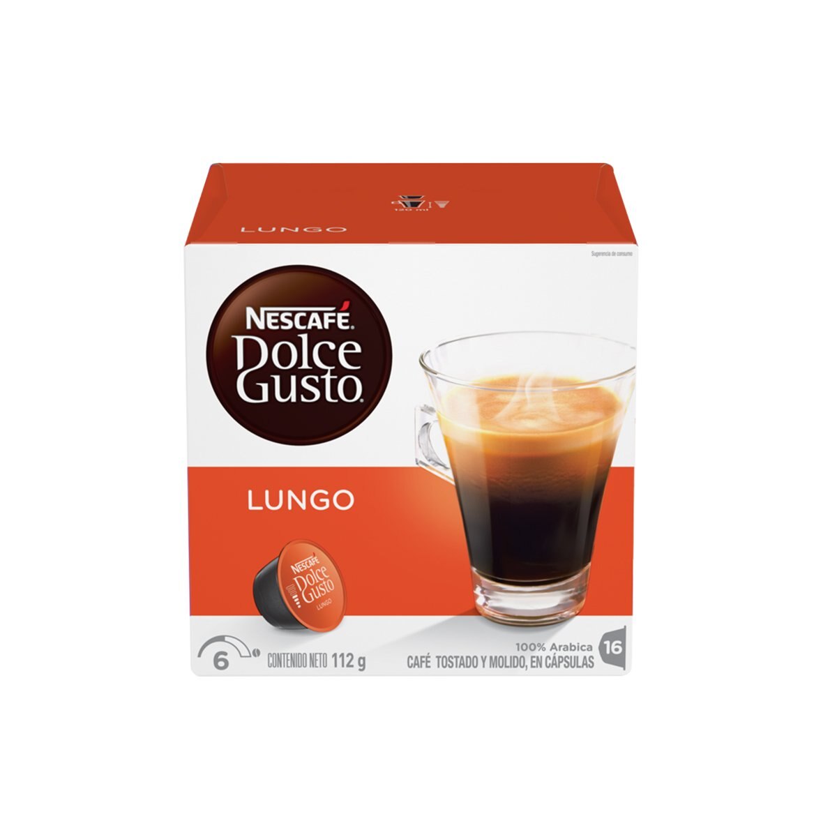 Cápsulas Dolce Gusto Caffe Lungo