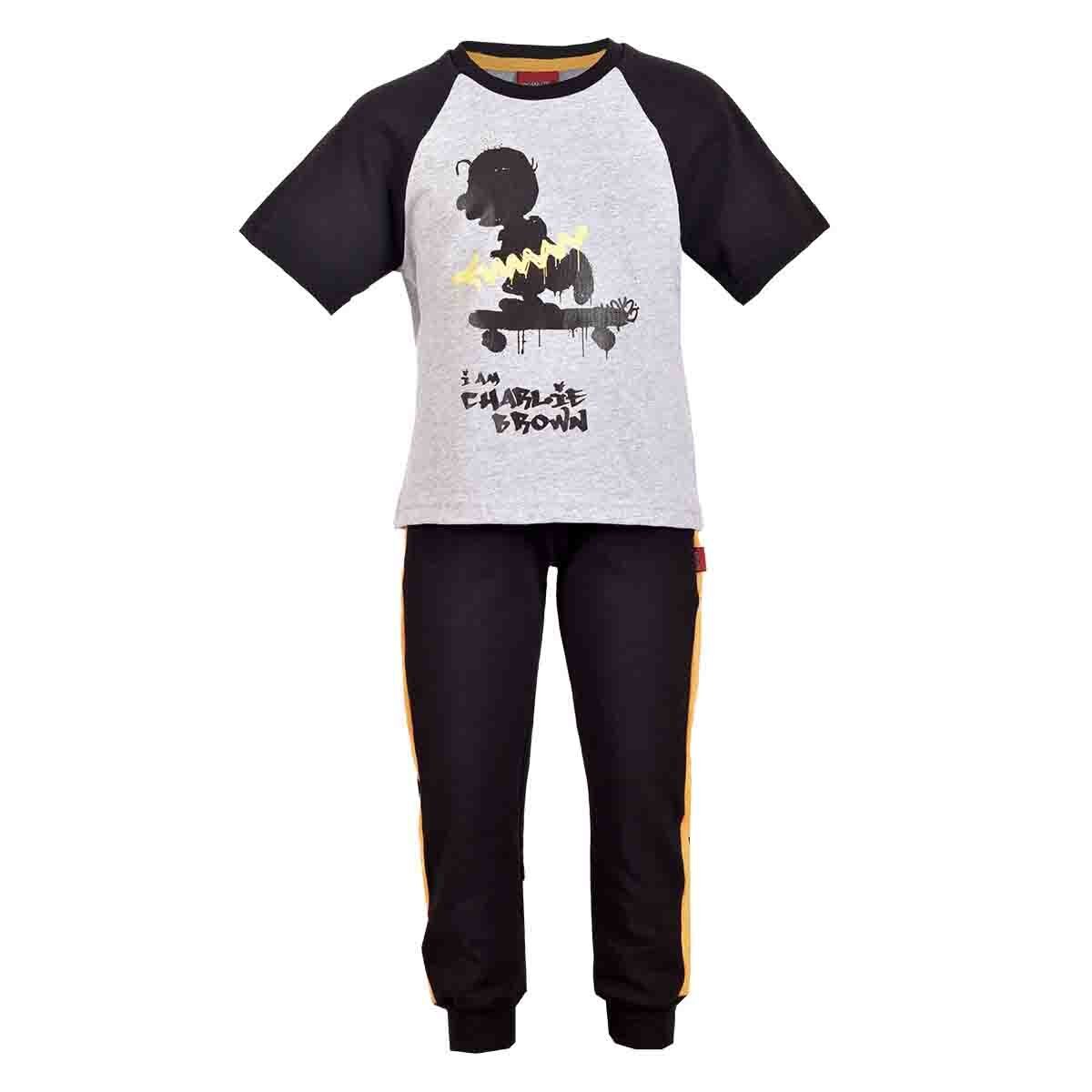 Conjunto 2 Piezas Playera Manga Corta con Pantalón Depostivo Snoopy