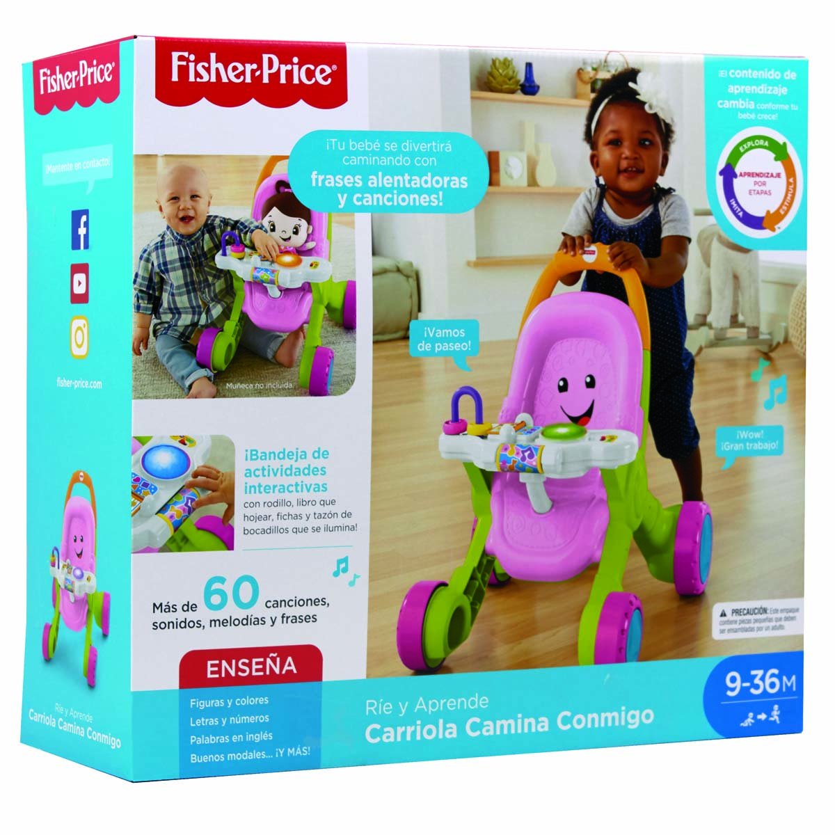 Fisher Price Carriola Camina Conmigo Mattel