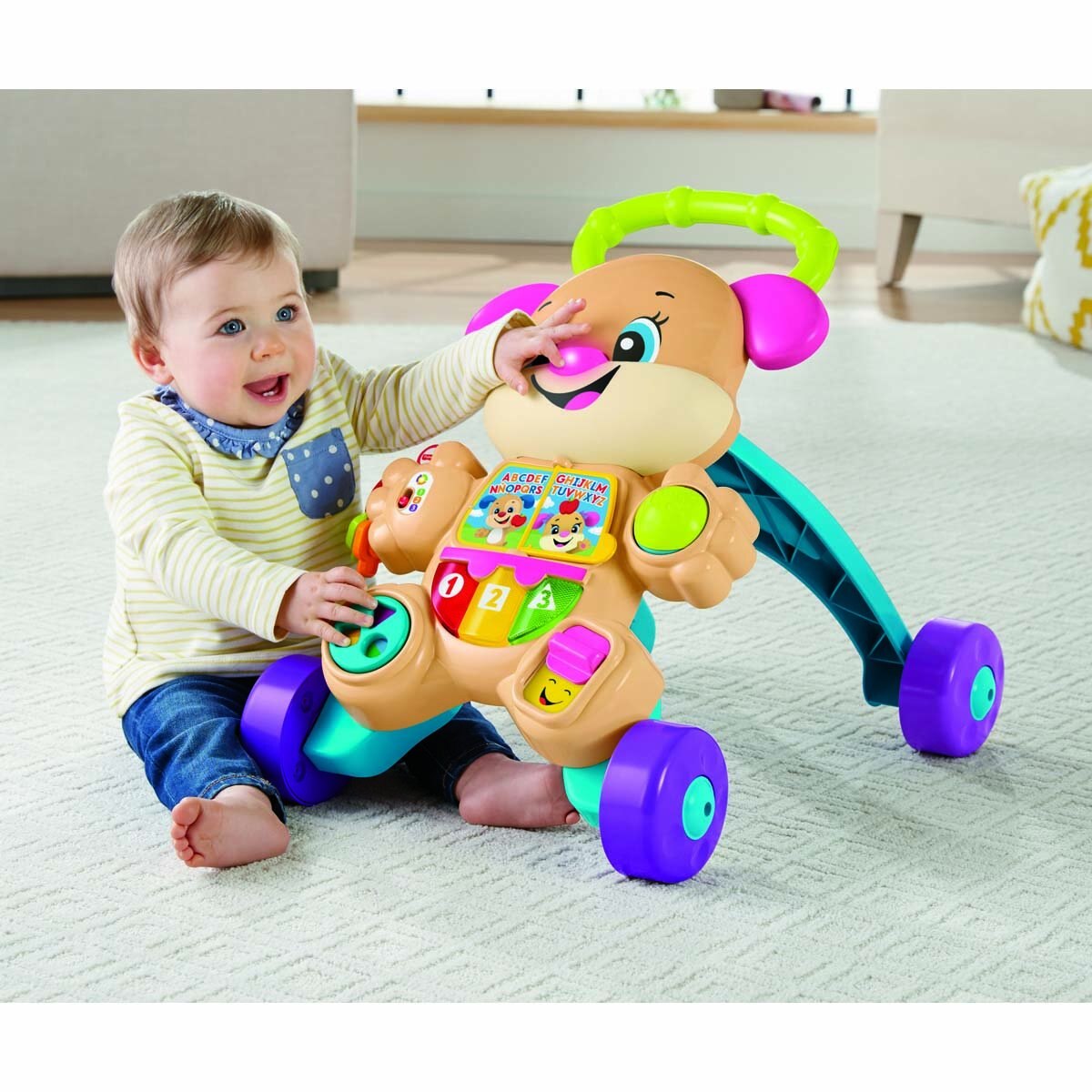 Fisher Price Laugh & Learn Hermanita Andadera de Aprendizaje Mattel