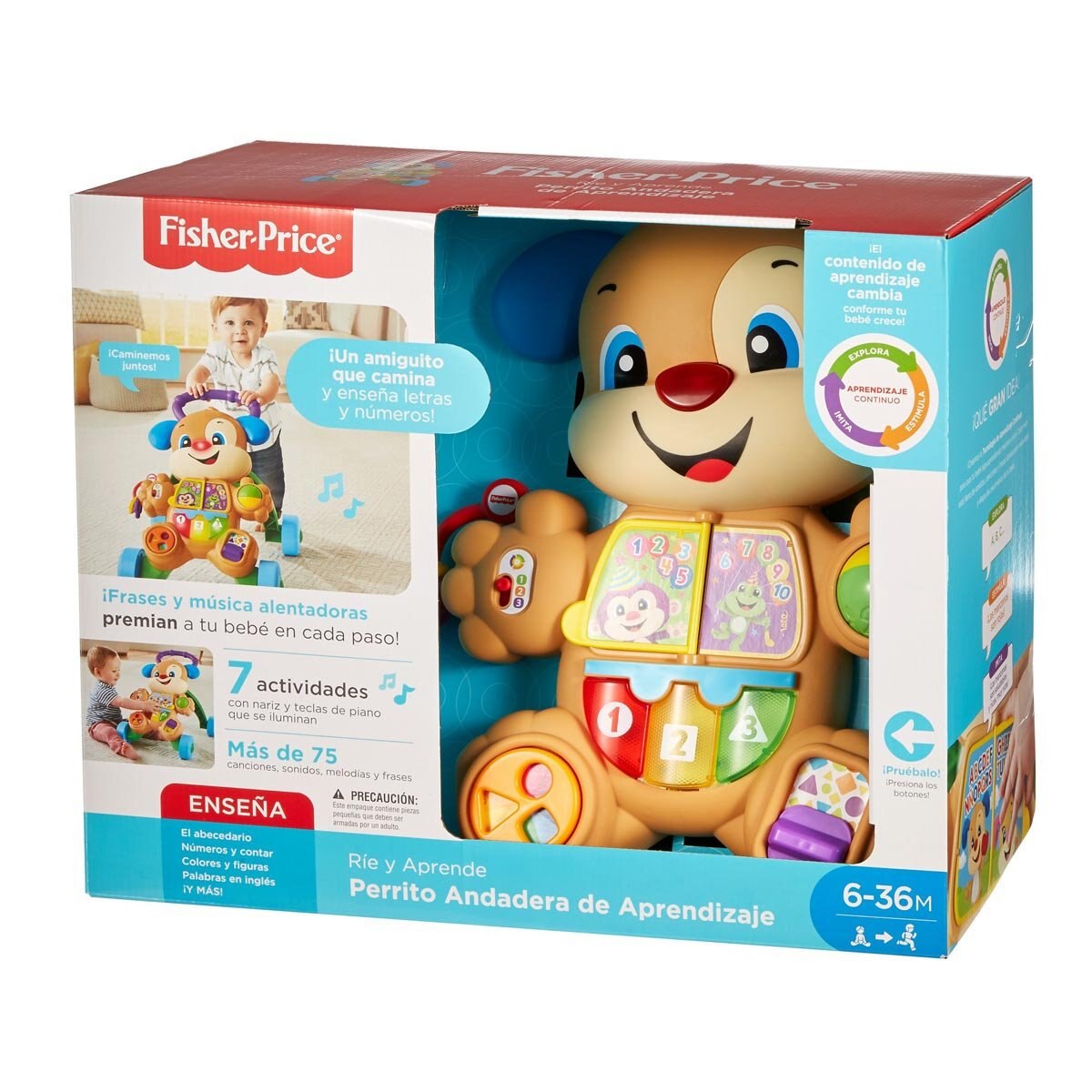 Fisher Price Laugh & Learn Perrito Andadera de Aprendizaje Mattel