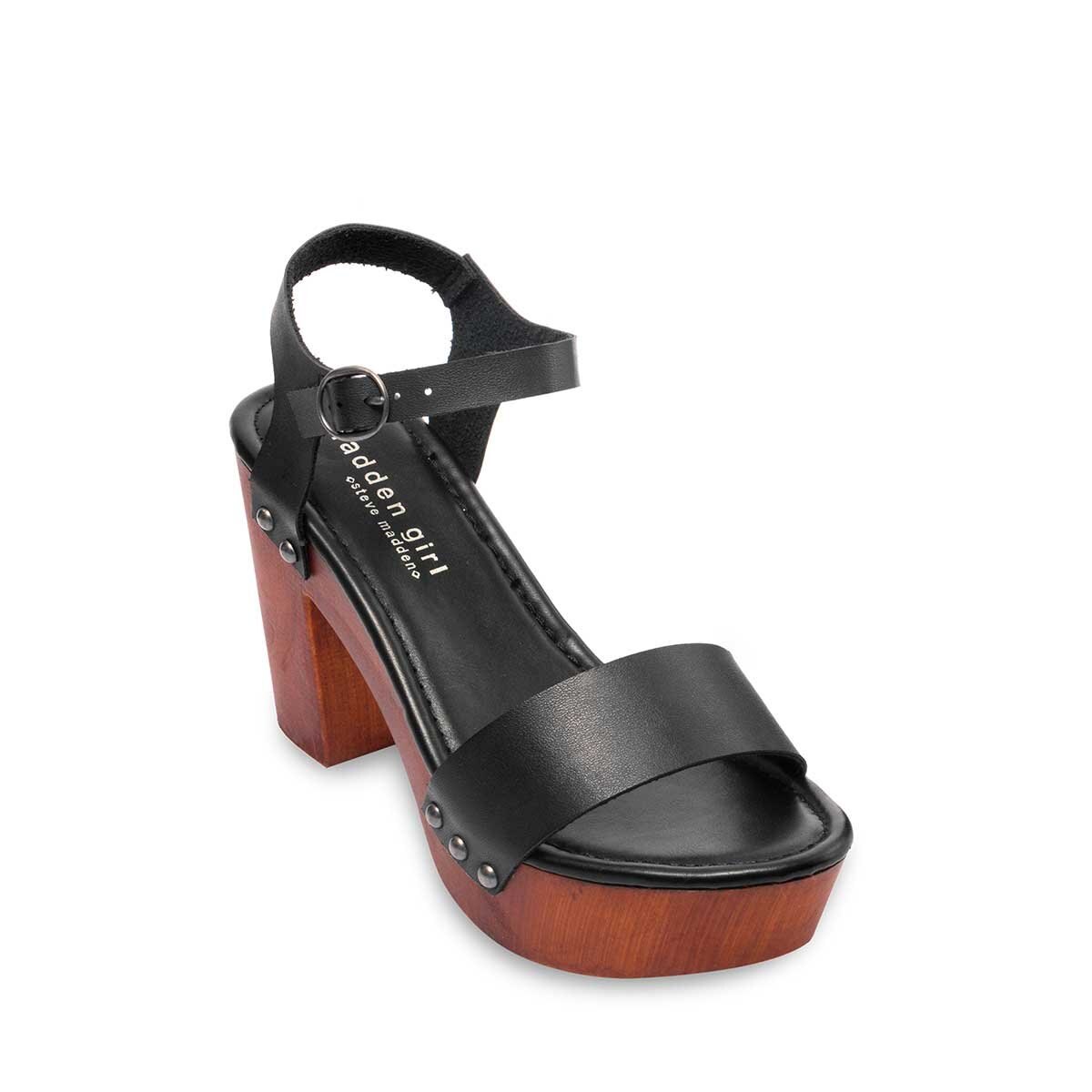 Sandalia Negra con Plataforma Madden Girl