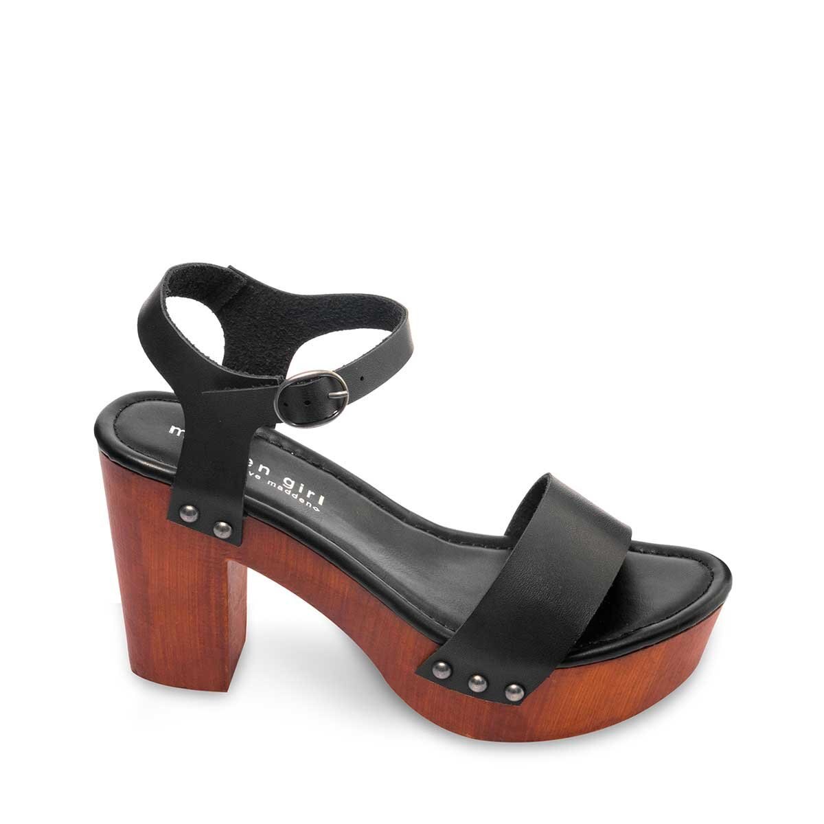Sandalia Negra con Plataforma Madden Girl