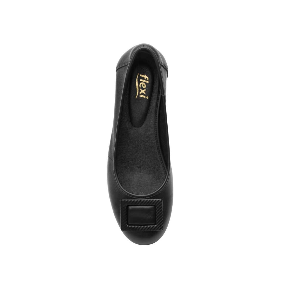 Balerina Negra con Hebilla Flexi