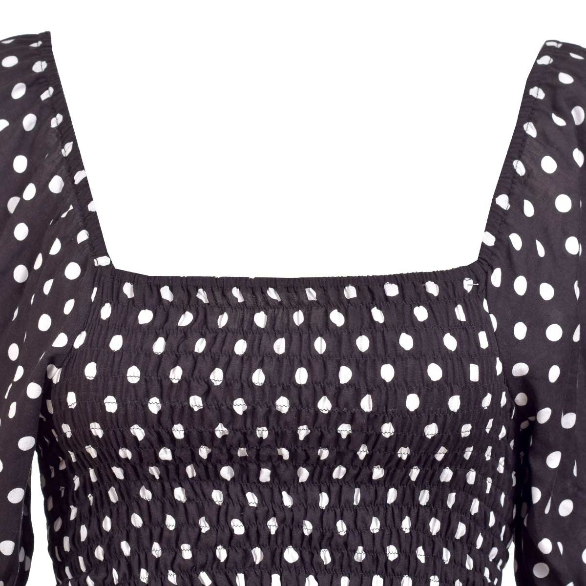 Vestido con Smock Manga Corta Mama Mia