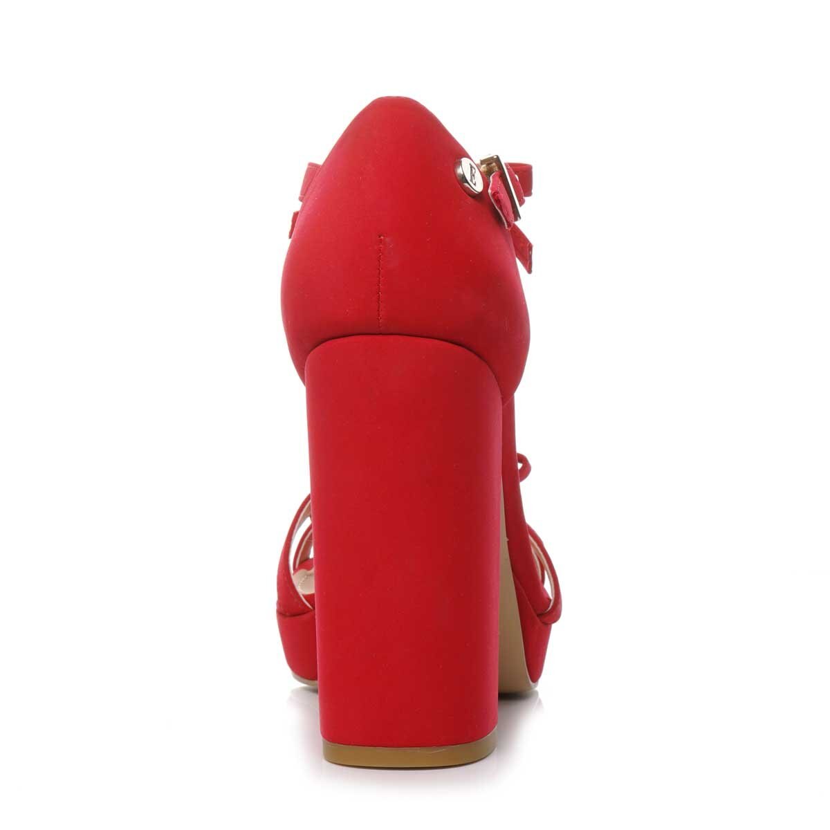 Zapatilla Roja Ajuste T con Doble Moño Elle