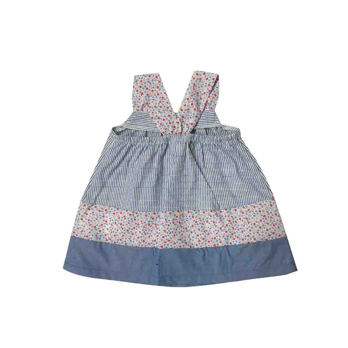 Vestido Tirantes Flores Azul Coccolato