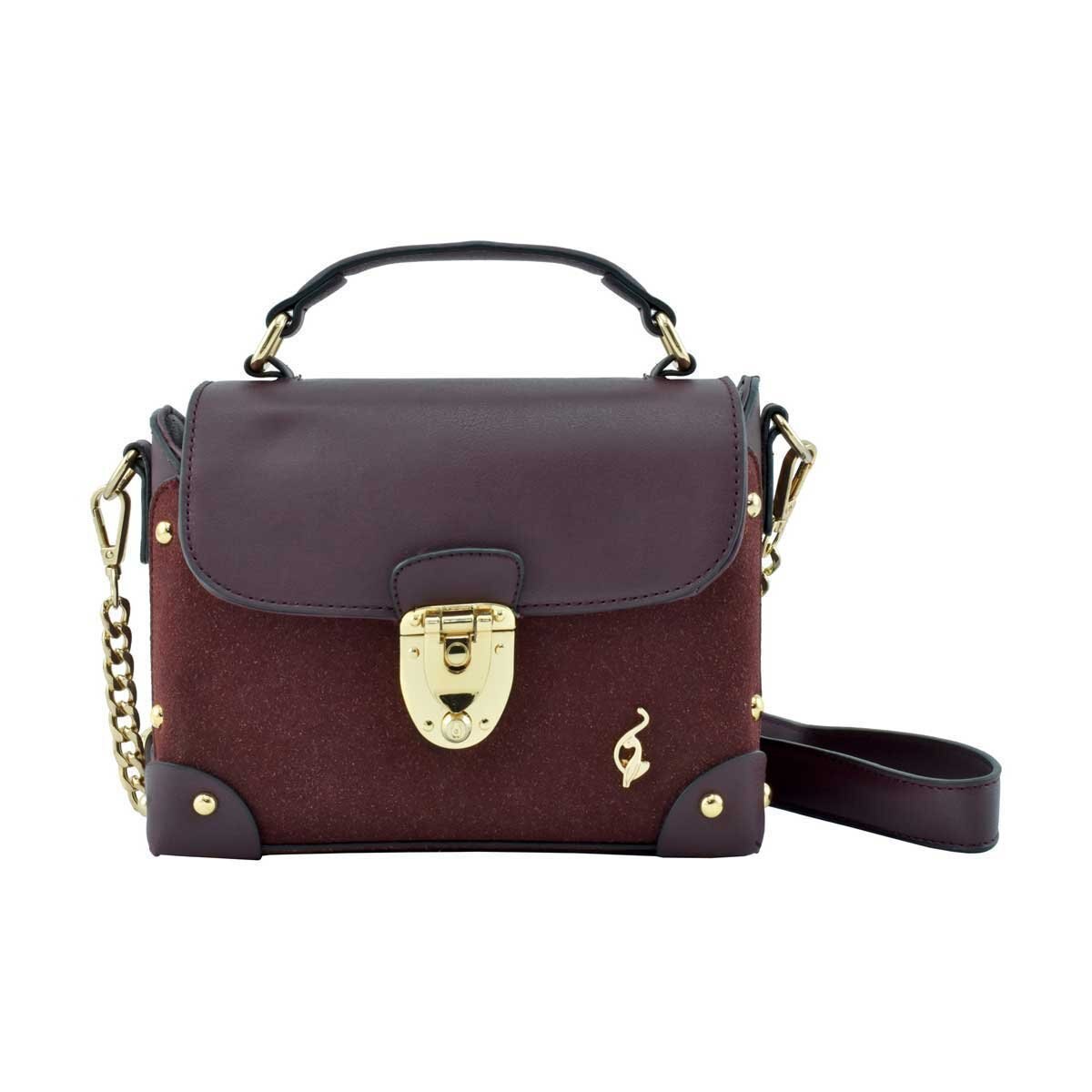 Bolso Tipo Crossbody Vino con Suave Textura Baby Path