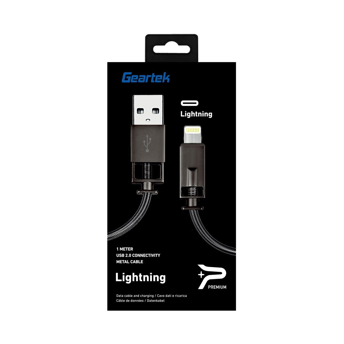 Cable Usb Metálico Lightning 1 Mthc-07 Geartek