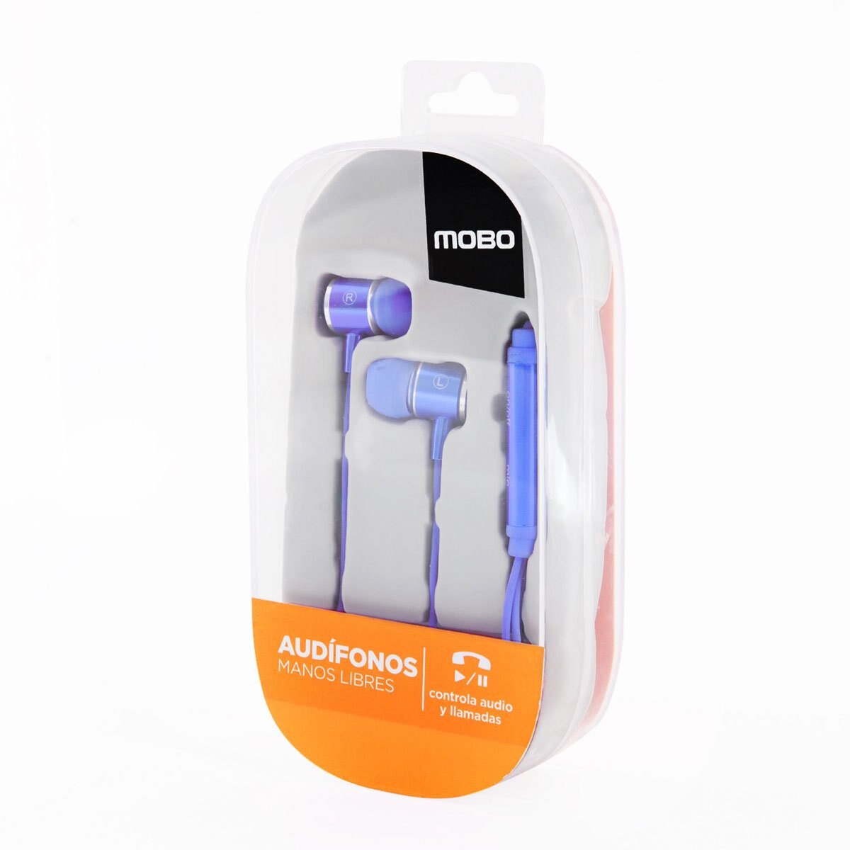 Audífonos Alámbricos Bulk Azul Mobo