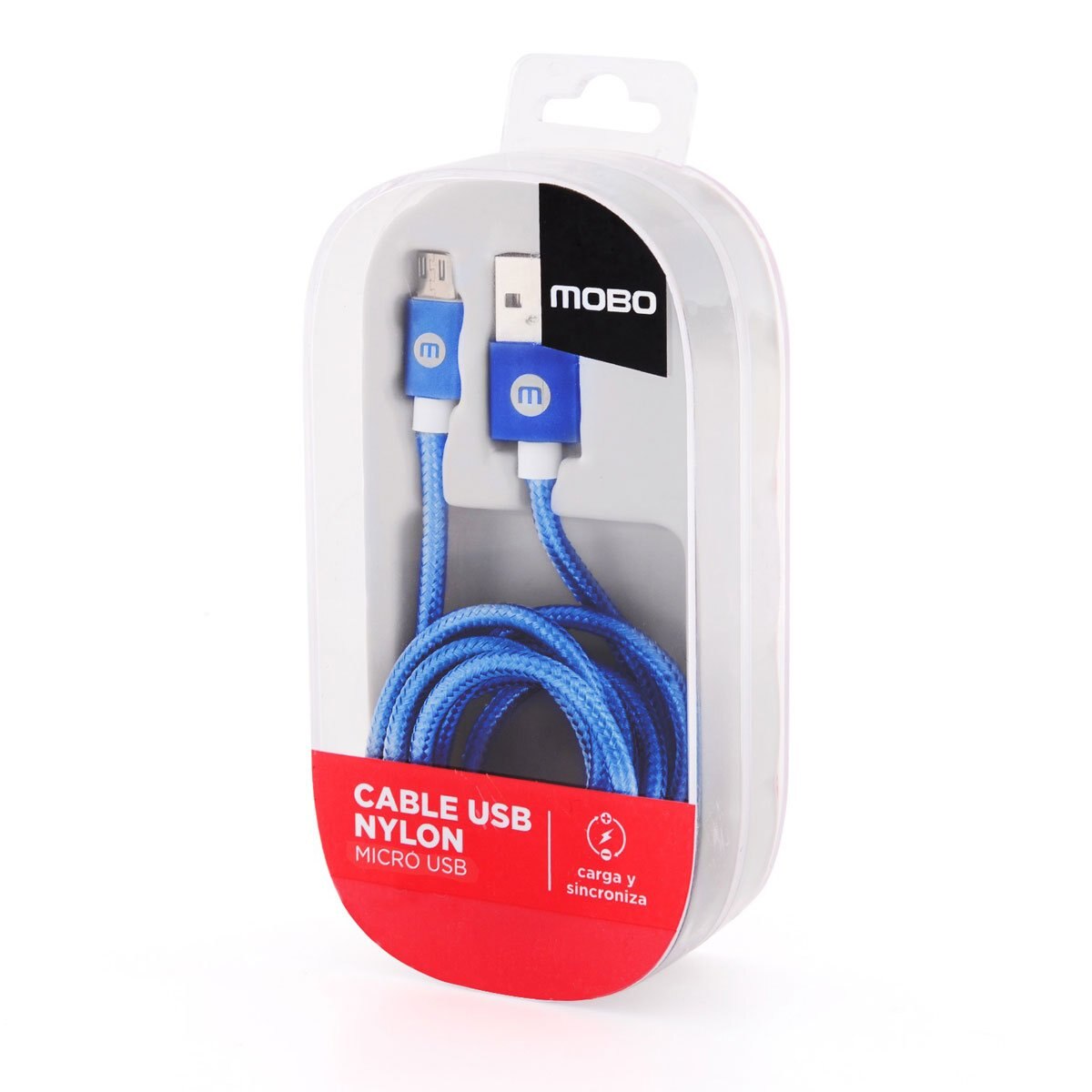Cable Micro Usb 1M Azul Mobo