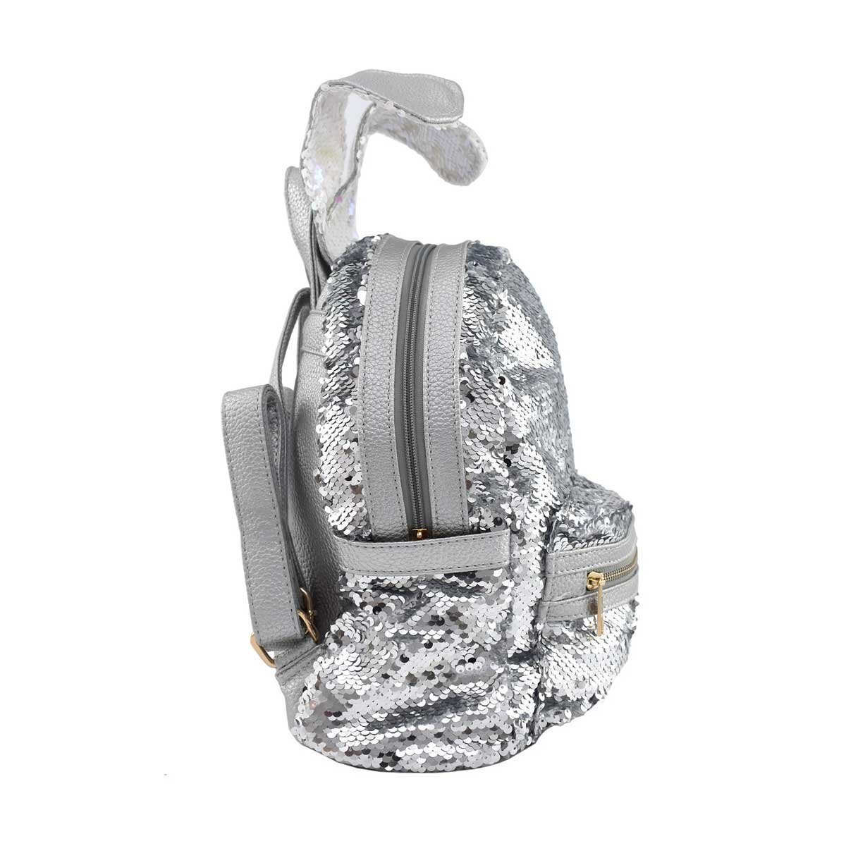 Backpack Plateada con Orejas de Conejo C2C
