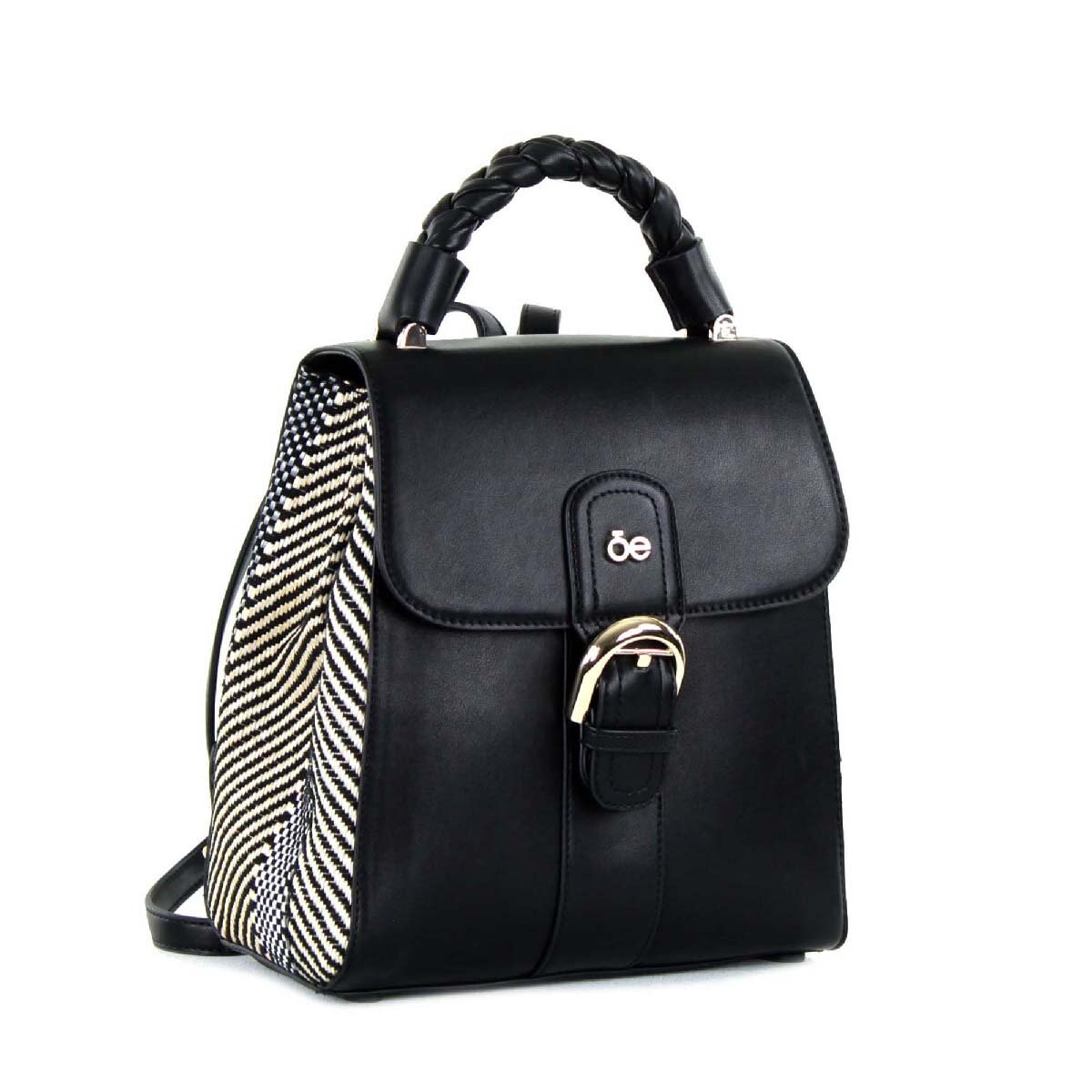Backpack Negra con Textura Cloe