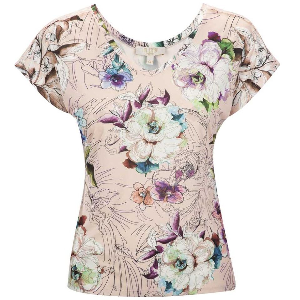 blusas con estampados de flores