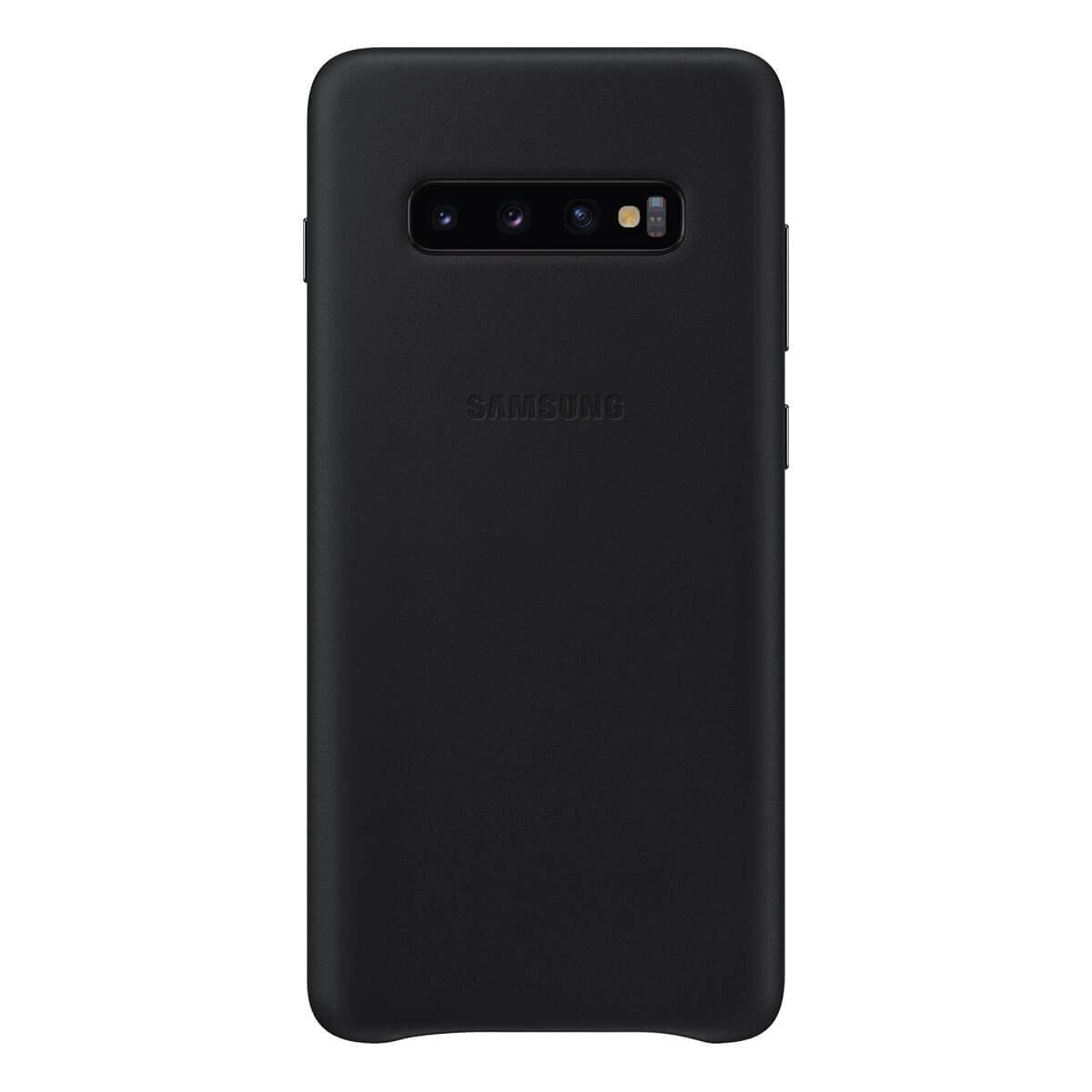 Funda Piel para Galaxy S10 Plus Ef-Vg975Lbegmx Negro Samsung