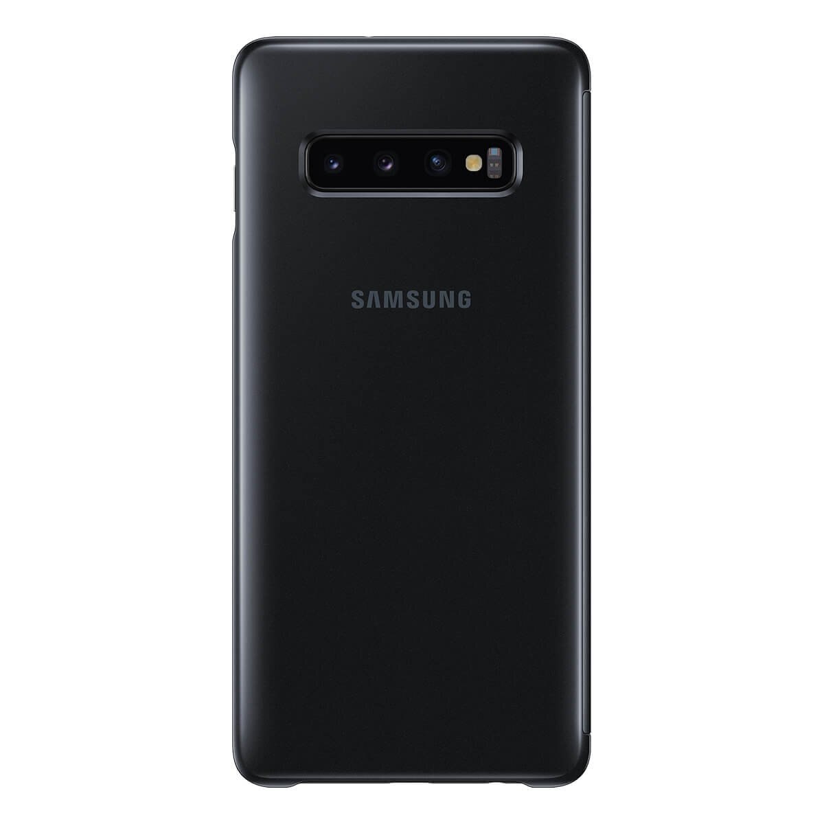 Funda Clear View para Galaxy S10 Plus Ef-Zg975Cbegmx Negro Samsung