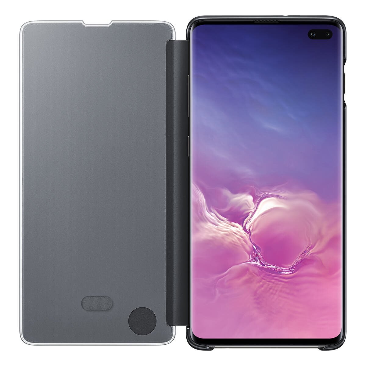 Funda Clear View para Galaxy S10 Plus Ef-Zg975Cbegmx Negro Samsung