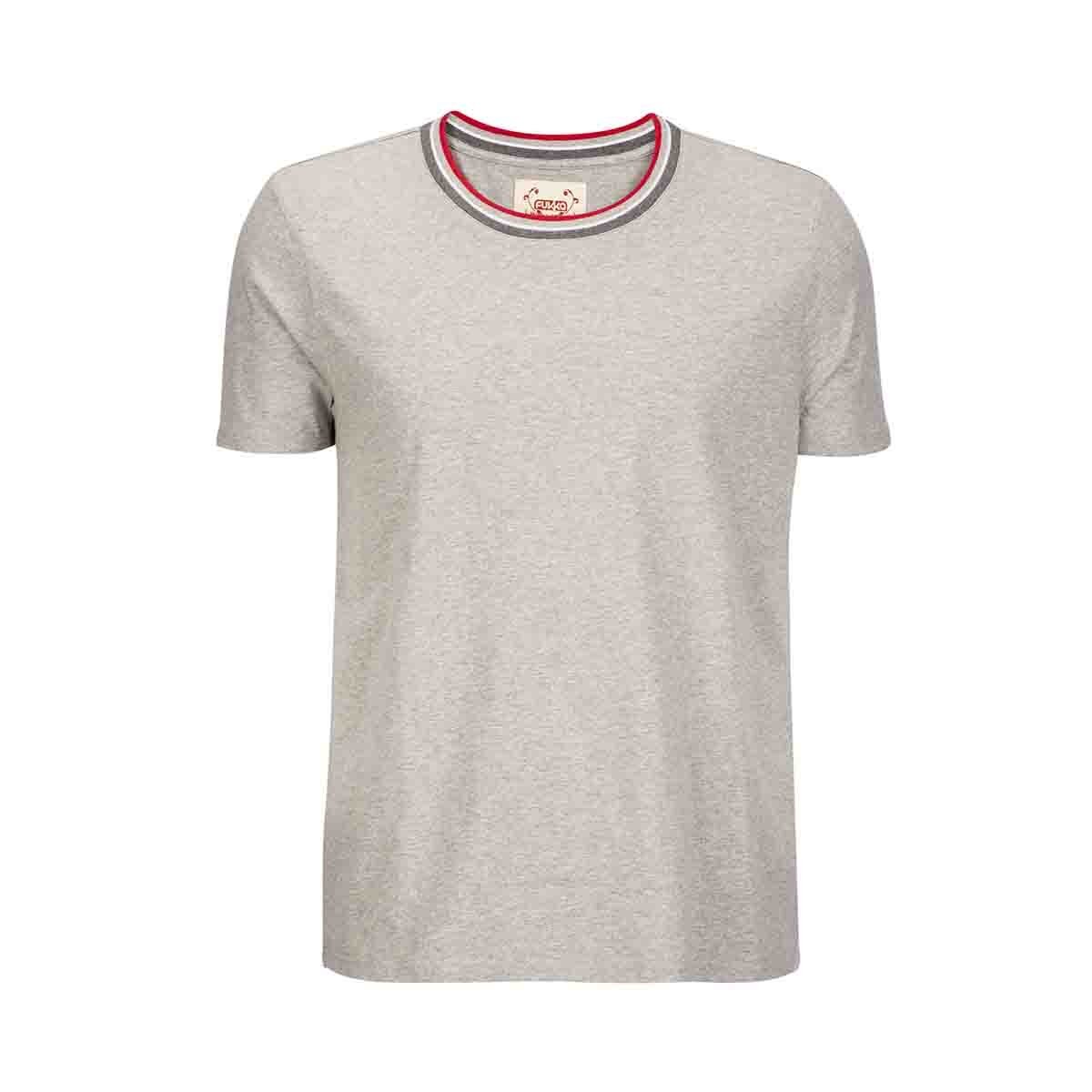 Playera Manga Corta Rib en Contraste Fukka para Caballero
