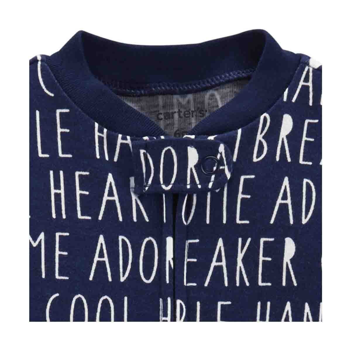 Mameluco con Estampado de Letras Carters