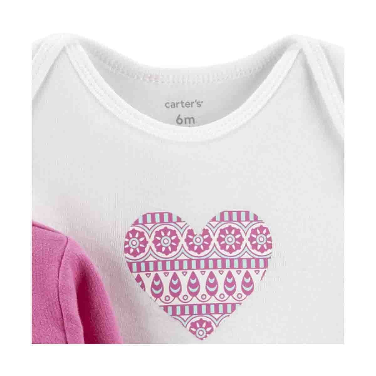Set de Pantalón, Body y Chaqueta Color Rosa Carters