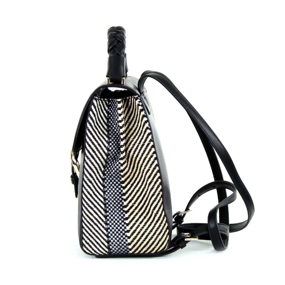 Backpack Negra con Textura Cloe
