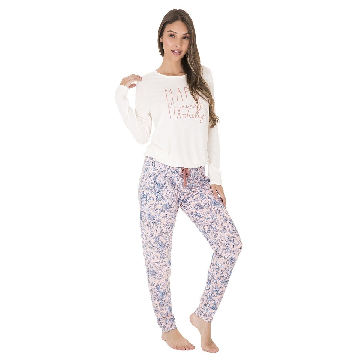 Pijama Jogger con Estampado Skiny