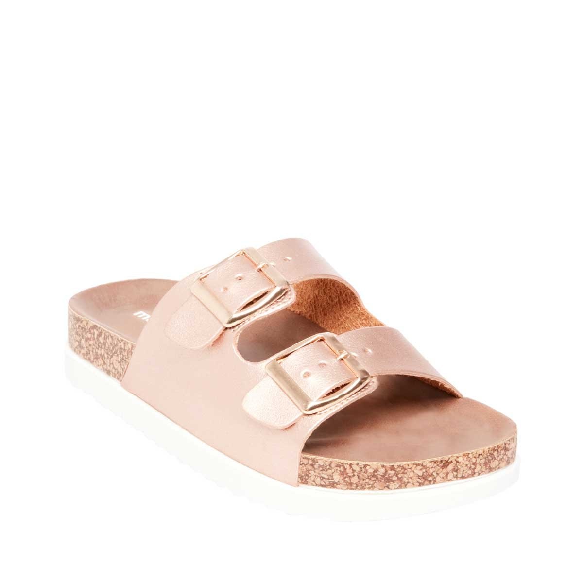 Sandalia Baja Rosa con Doble Tira Madden Girl