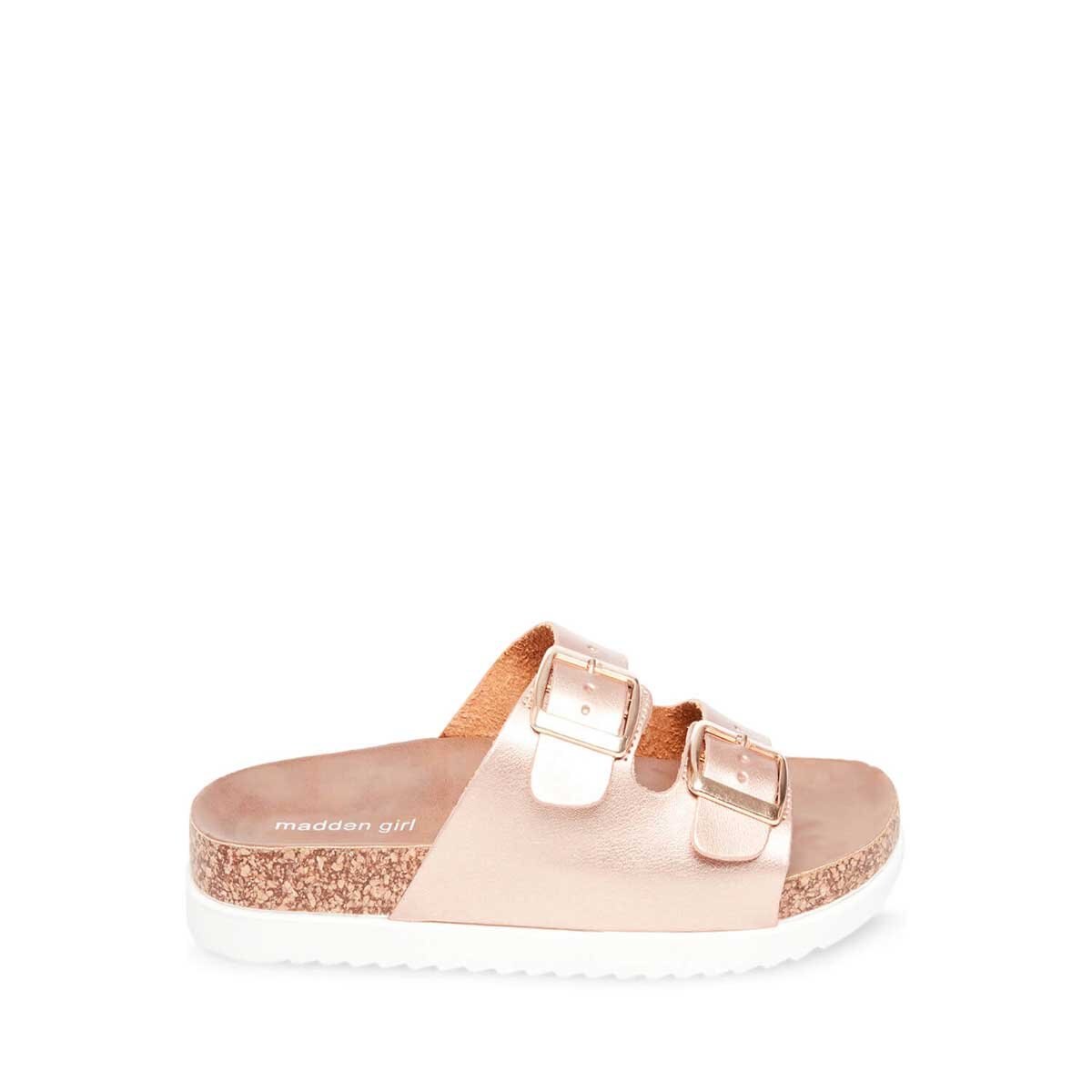 Sandalia Baja Rosa con Doble Tira Madden Girl