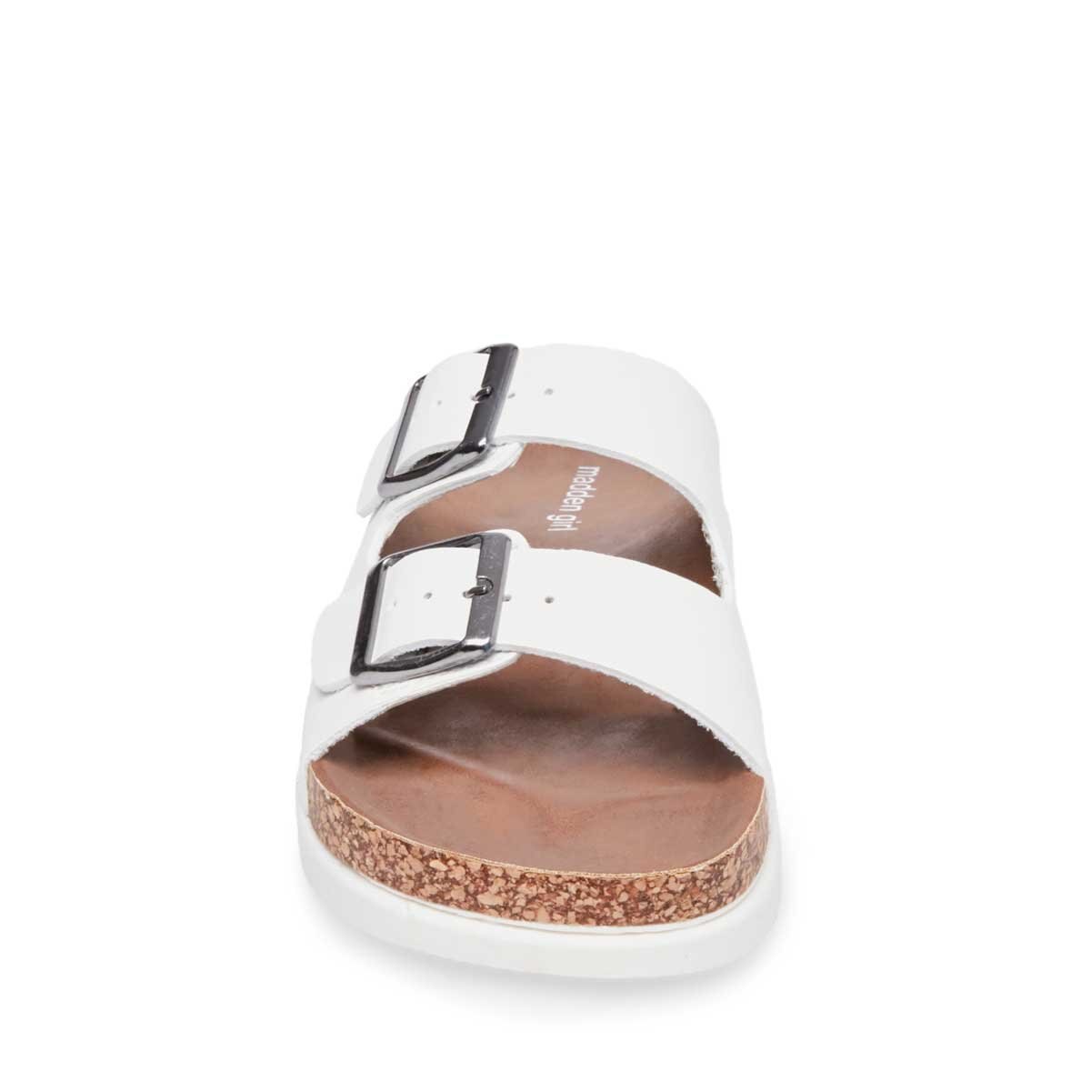 Sandalia Baja Blanca con Doble Tira Madden Girl