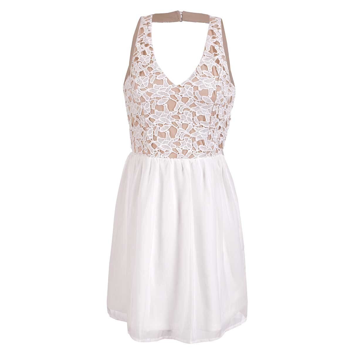 Vestido con Encaje en Talle Life Styler