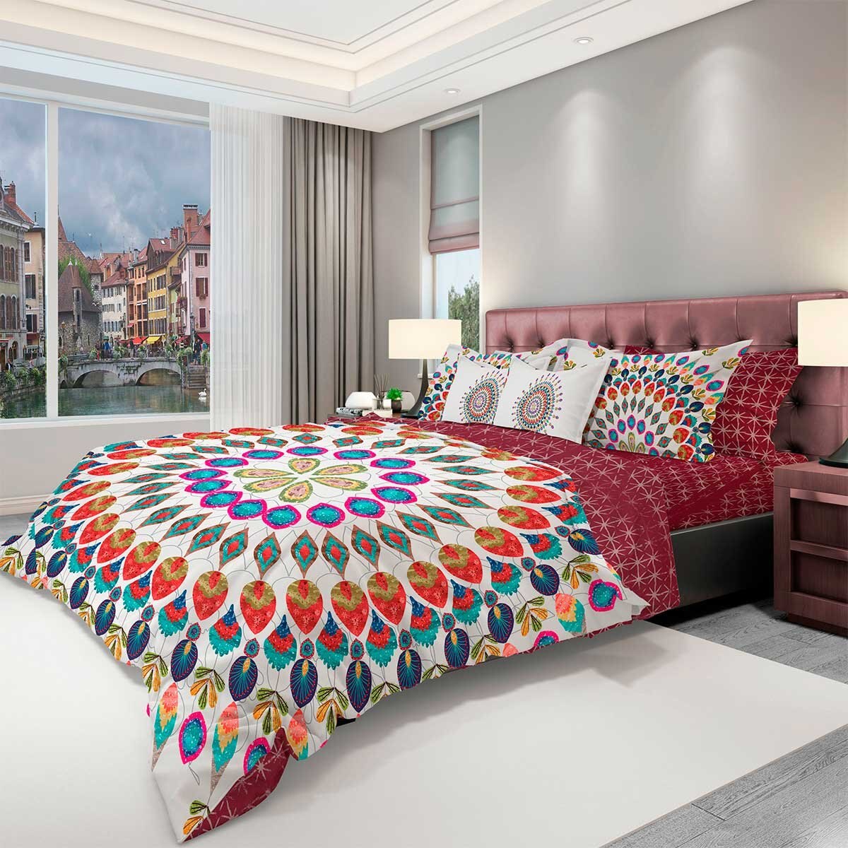 Paquete de Cama Terra Aqua Home Nature - Matrimonial / Queen Size