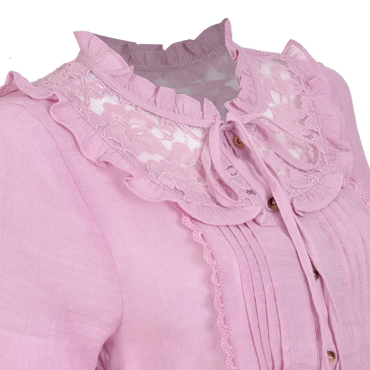 Blusa Resorte en Puño Bata de Encaje Philosophy Jr