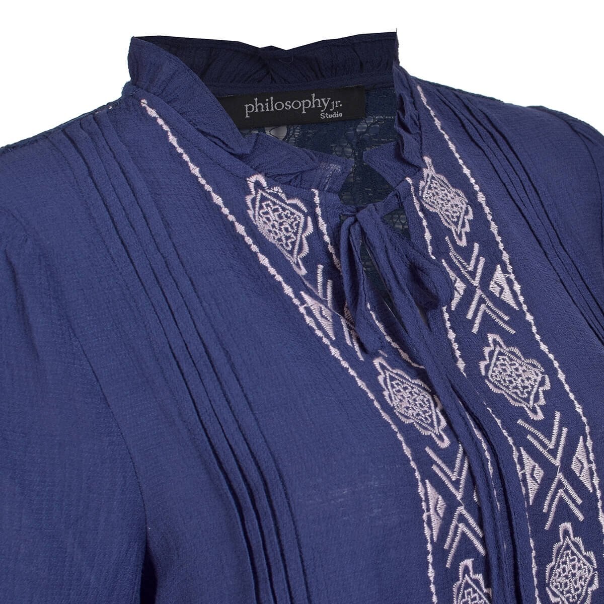 Blusa Resorte en Puño Cenefa con Amarre Philosophy Jr