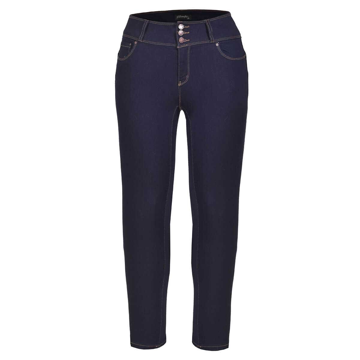 Jeans Corte Tubo Pretina Ancha Philosophy Jr Plus