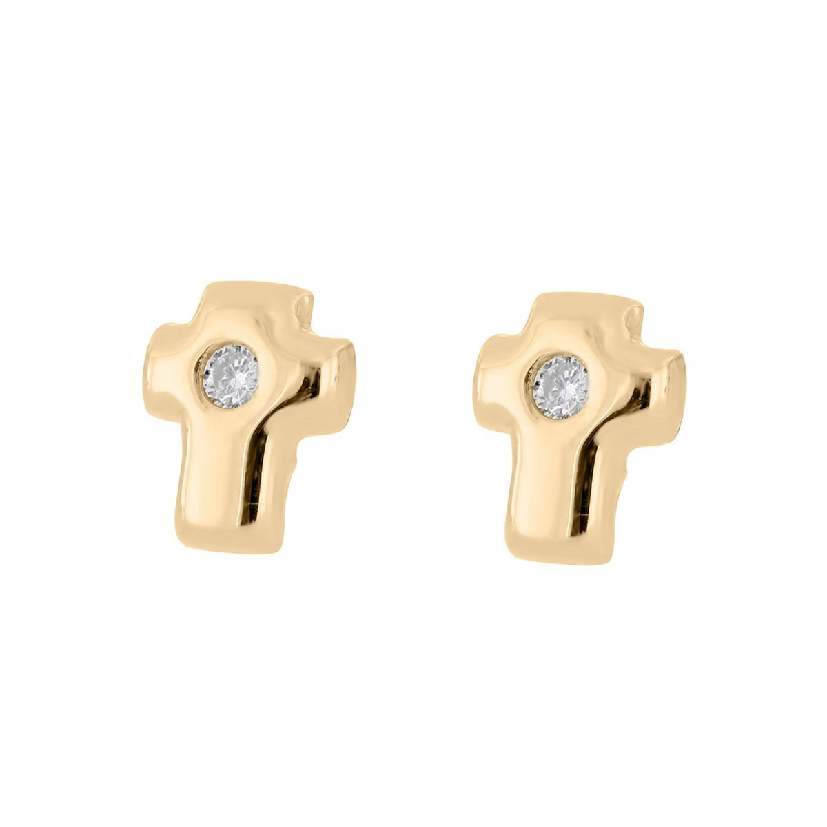 Broqueles para Bebe con Forma de Cruz Romanza