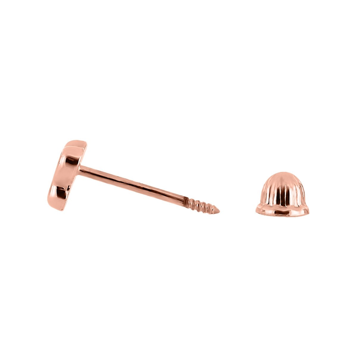 Broqueles de Oro Rosa con Forma de Mariposa Romanza