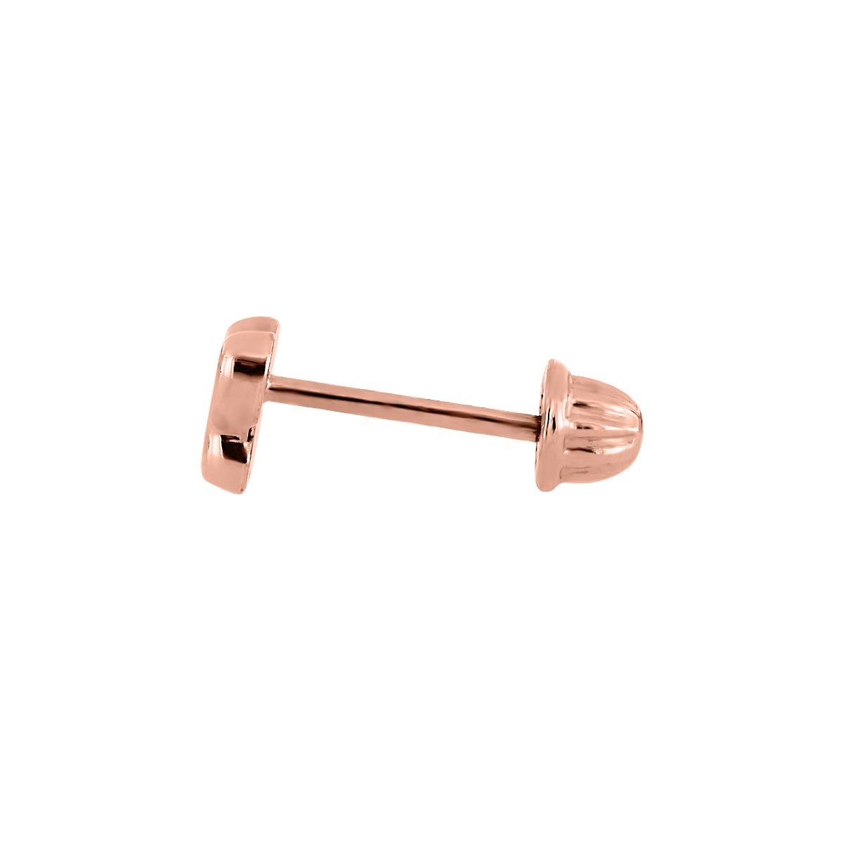 Broqueles de Oro Rosa con Forma de Mariposa Romanza